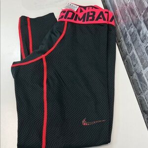 Nike Pro Combat Black with Pink Accents Leggings‎